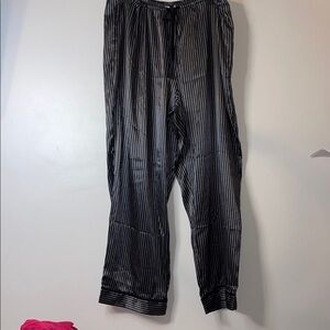 George Black and White Striped Pajama Pants Size 2X #33